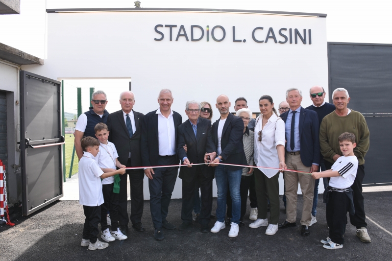 Inaugurato a Trestina il restyling dell�ingresso e della biglietteria dello stadio comunale Lorenzo Casini